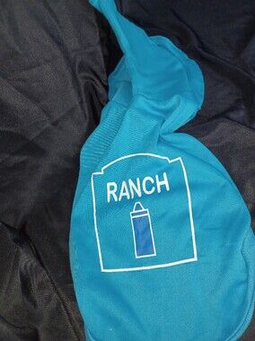 Target Teal 'RANCH' Dog Hoodie with White Print